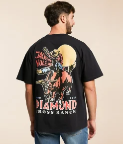 Graphic T-Shirts | Diamond Cross Ranch Sunshine Bull Ride T-Shirt Black