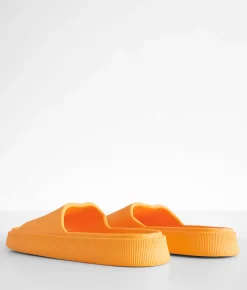 Shoes | BKE Sunshine Textured Slide Orange