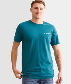 Graphic T-Shirts | Ariat Sun Valley Circle T-Shirt Meditteranea