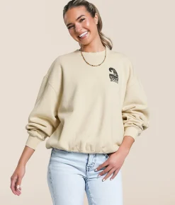 Tops | Billabong Sun Wave Livin' Kendall Oversized Pullover Whitecap