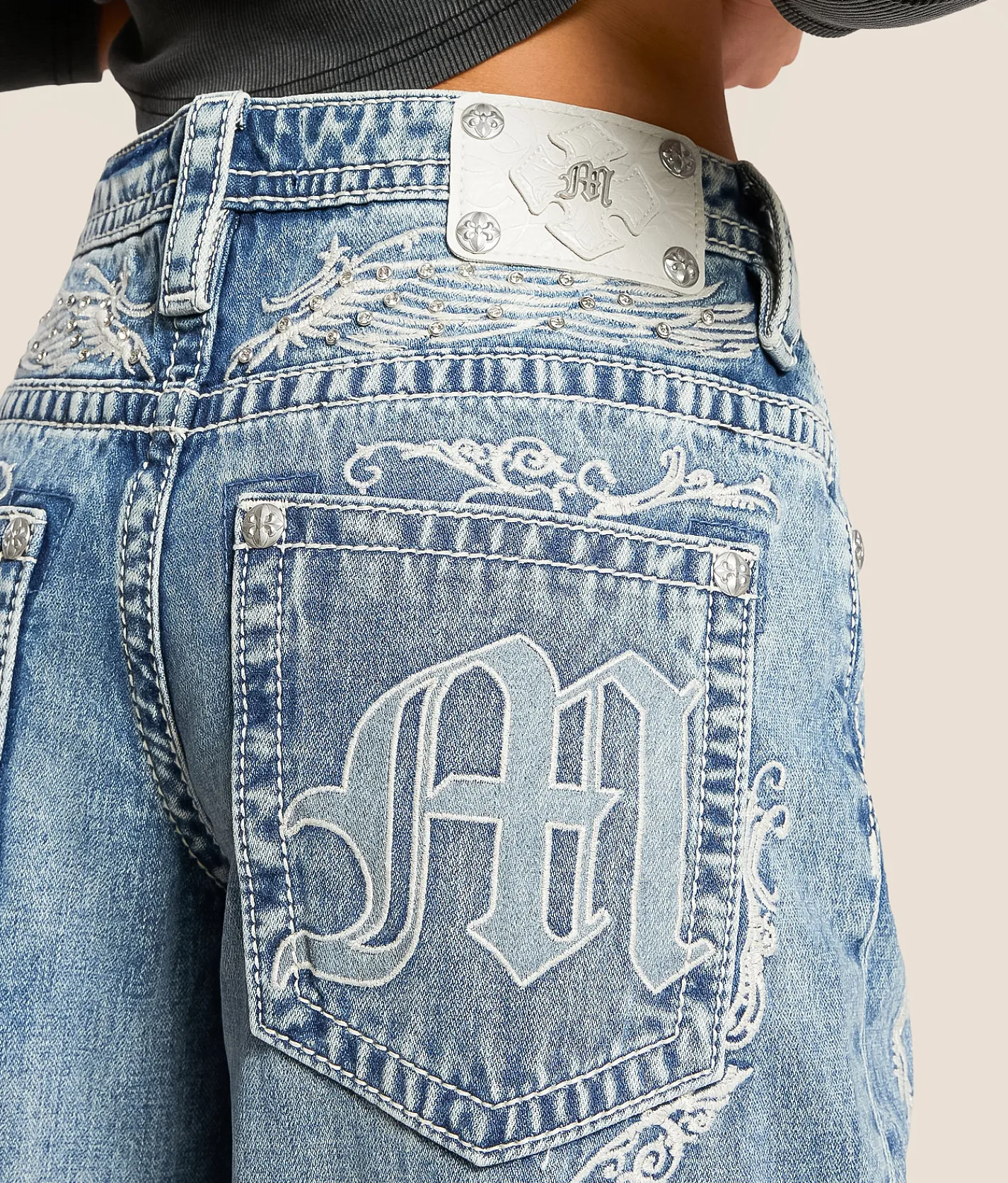 Miss Me Super Baggy Wide Leg Jean M1103 Online