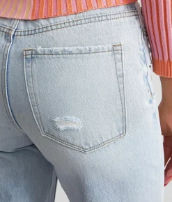 Jeans|Bottoms | VERVET by Flying Monkey Super High Rise Straight Jean Blue May