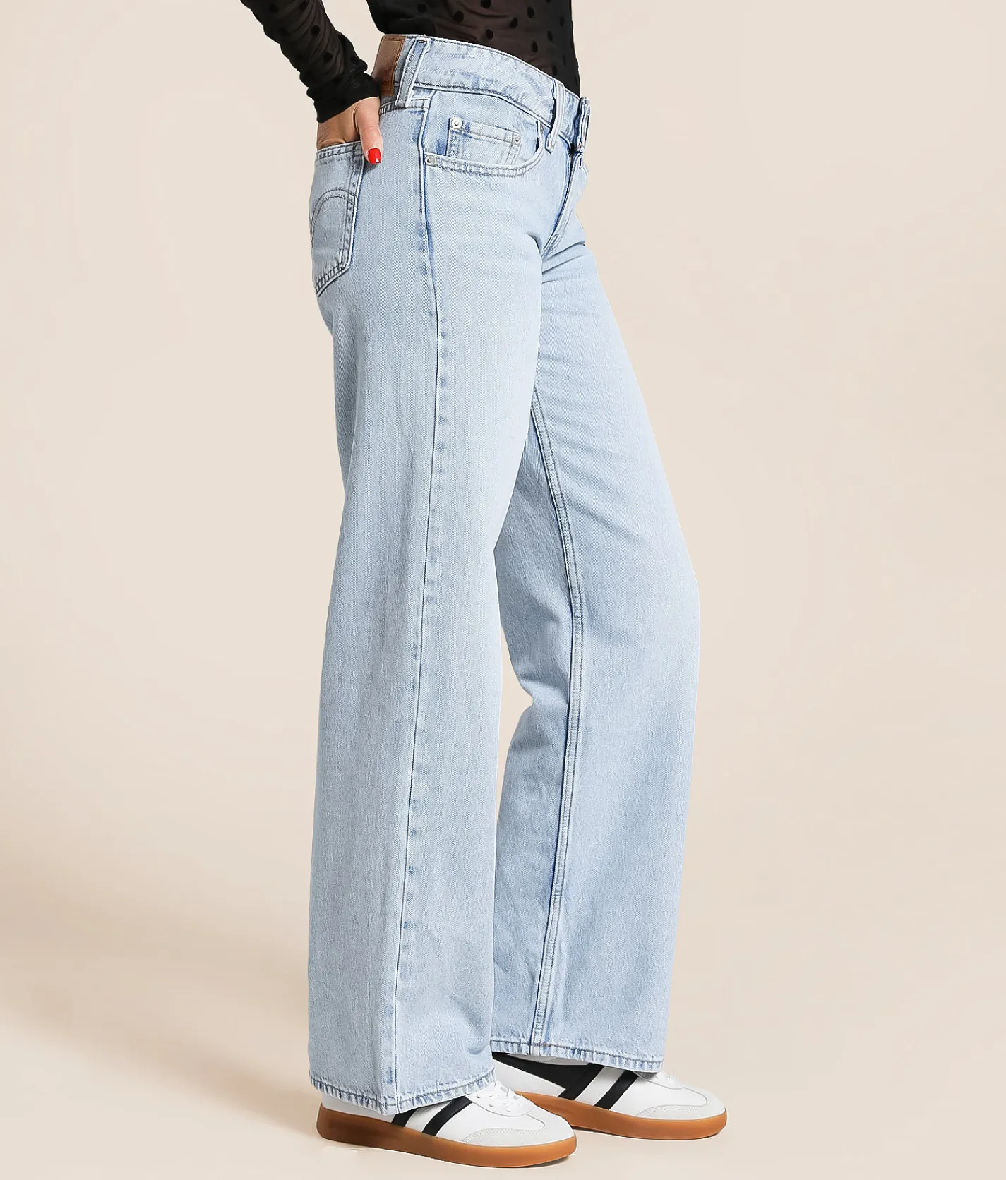 Jeans|Bottoms | Levi's® Superlow Loose Straight Jean Abraided Art
