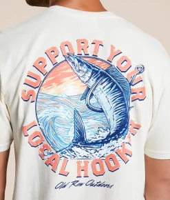 Tops|Graphic T-Shirts | Old Row Support Your Local T-Shirt Ivory