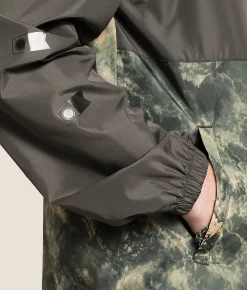 Coats & Jackets|Activewear | Salty Crew Surface Windbreaker Hooded Jacket Pirate Black