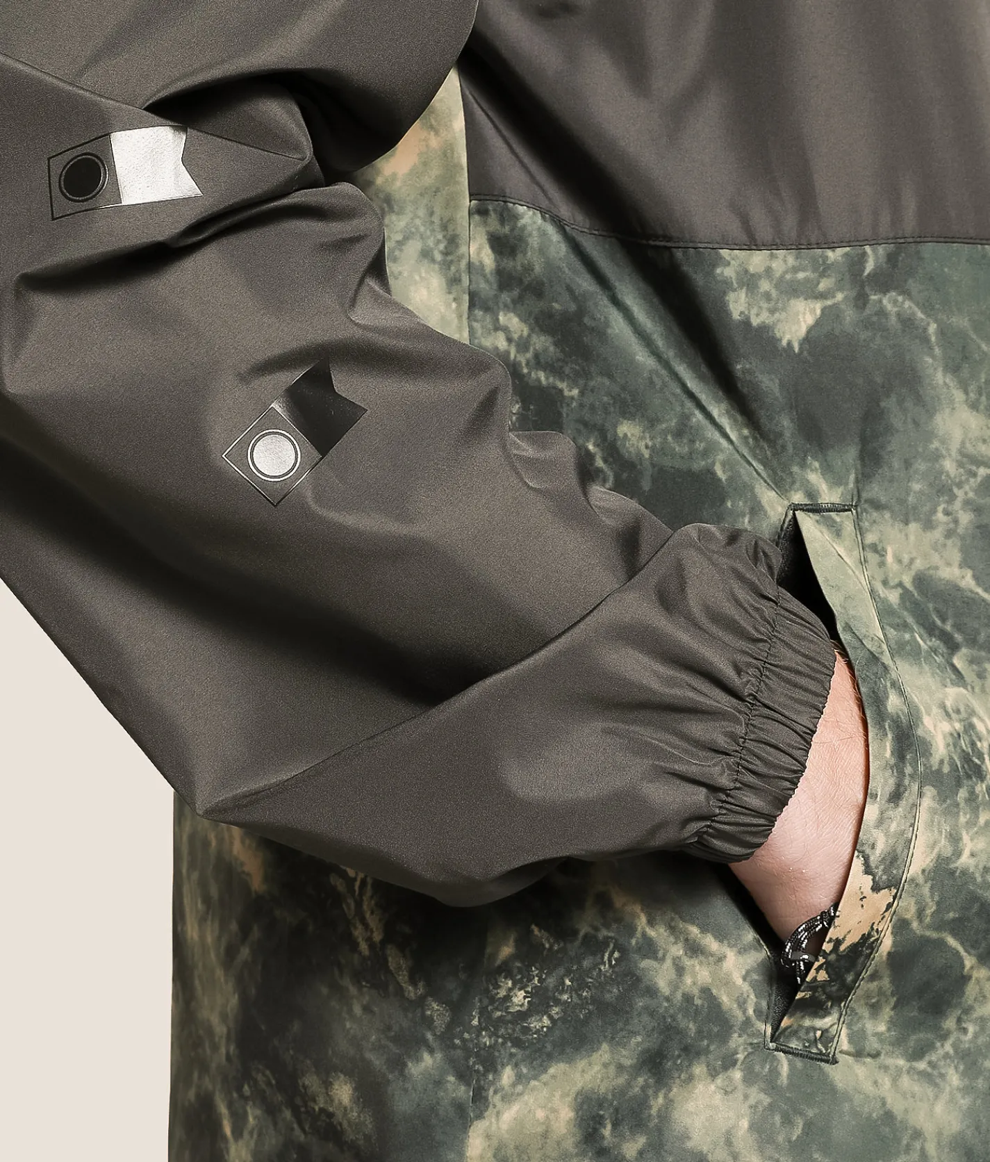 Coats & Jackets|Activewear | Salty Crew Surface Windbreaker Hooded Jacket Pirate Black