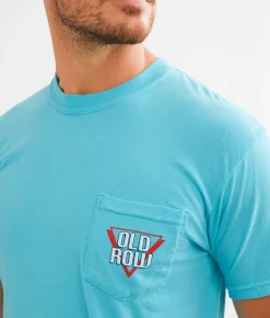 Graphic T-Shirts | Old Row Surf's Up 3.0 T-Shirt Lagoon Blue