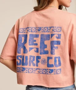 Tops | Reef Surf Cropped T-Shirt Canyon Sunset Mineral Was