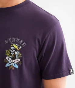 Sullen Surf Or Die T-Shirt Gothic Grape Sale