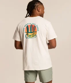 Tops|Graphic T-Shirts | Costa® Surf Silhouettes T-Shirt Vintage White