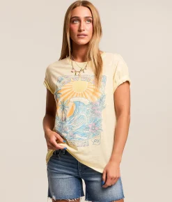 Tops | Salt Life Surf The Sun T-Shirt Vanilla Custard