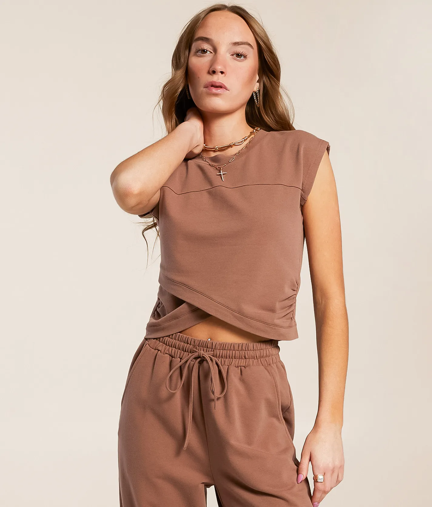 Gilded Intent Surplice Boxy Top Acorn Clearance