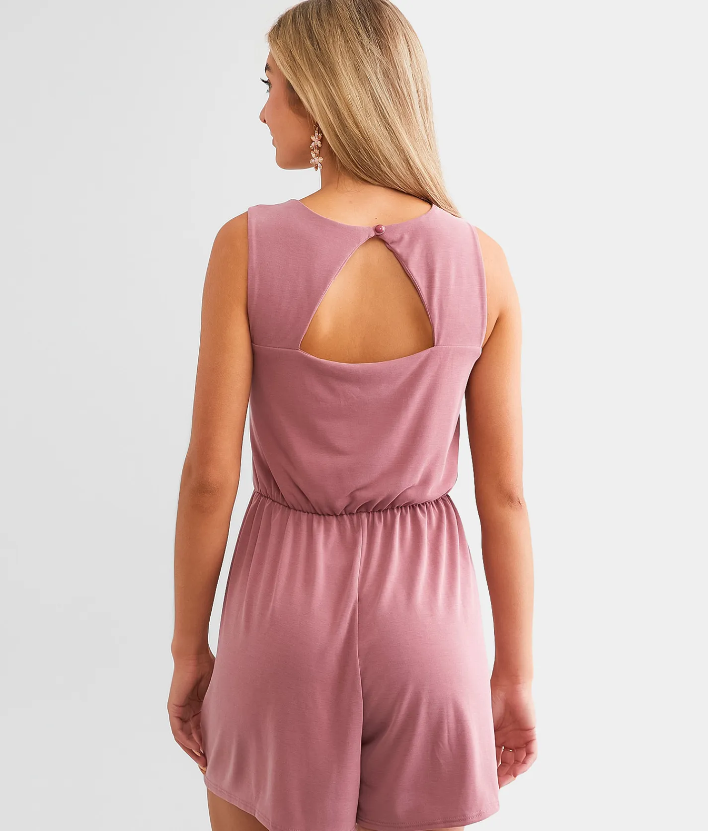 Rompers & Jumpsuits | BKE Surplice Romper Deco Rose