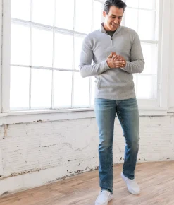 BKE Sussex Performance Pullover Oatmeal Heather Outlet