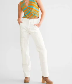 Jeans|Bottoms | Gilded Intent 90s Utility Straight Stretch Jean White