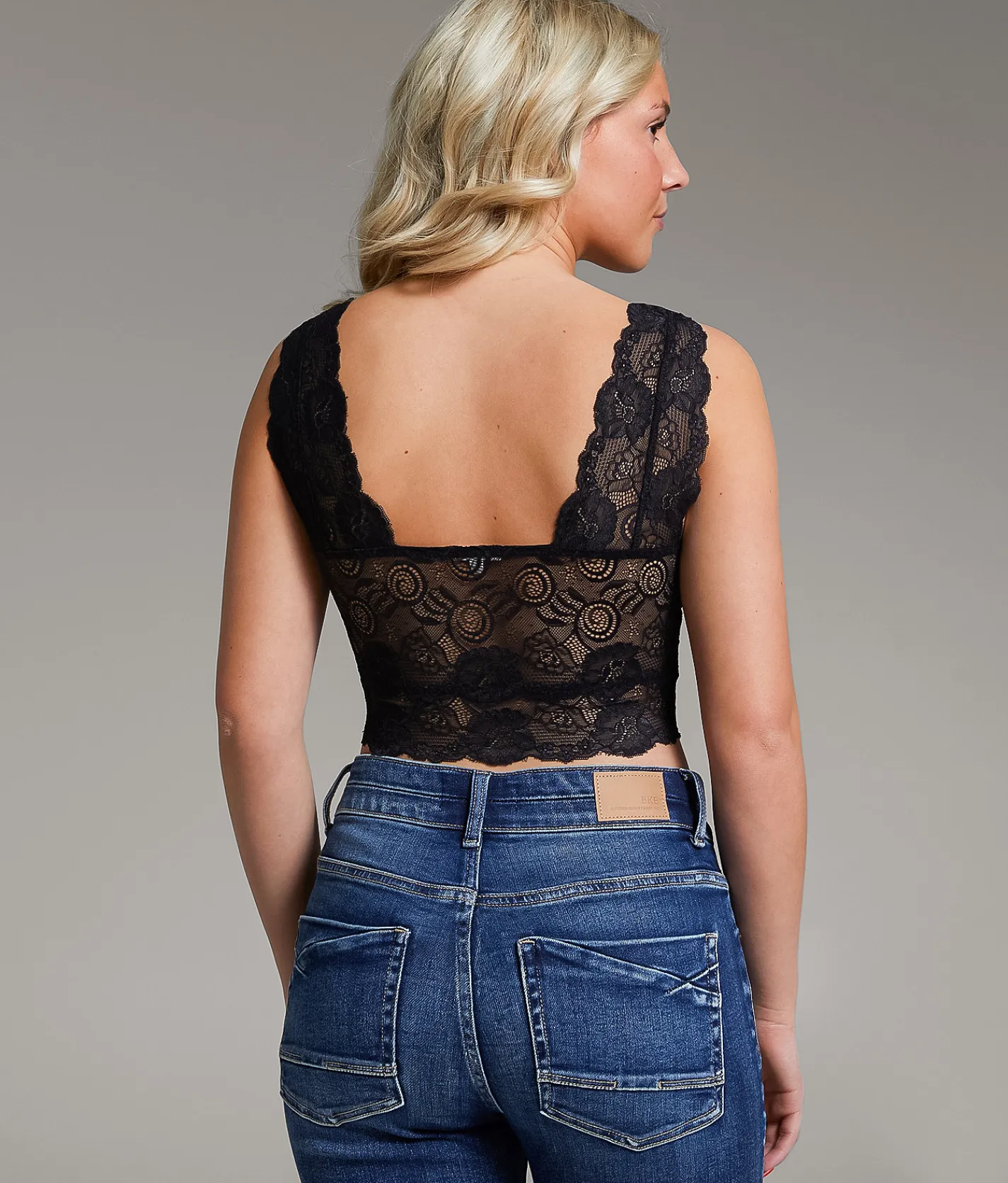 Tops | BKE core Sweetheart Lace Bralette Black