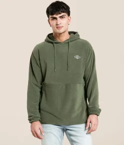 Tops | Vissla Swell Polar Fleece Hoodie Vintage Green