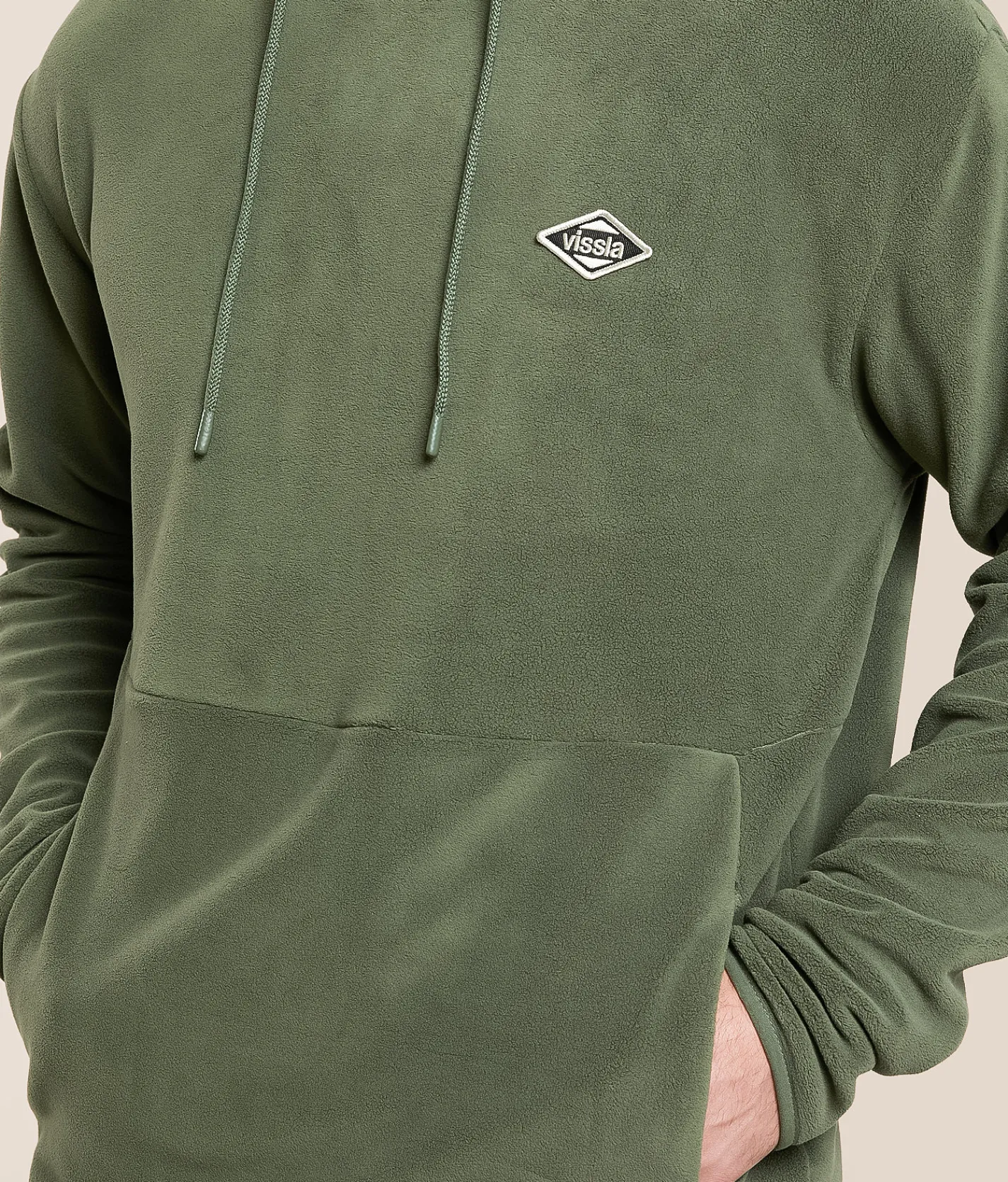 Tops | Vissla Swell Polar Fleece Hoodie Vintage Green