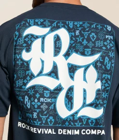 Rock Revival Swift T-Shirt Navy Online