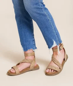 Shoes | Very G Sylvie Braided Sandal Taupe