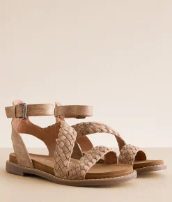 Shoes | Very G Sylvie Braided Sandal Taupe