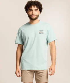 Tops|Graphic T-Shirts | BURLEBO Tackle Shop T-Shirt Heather Sky Blue