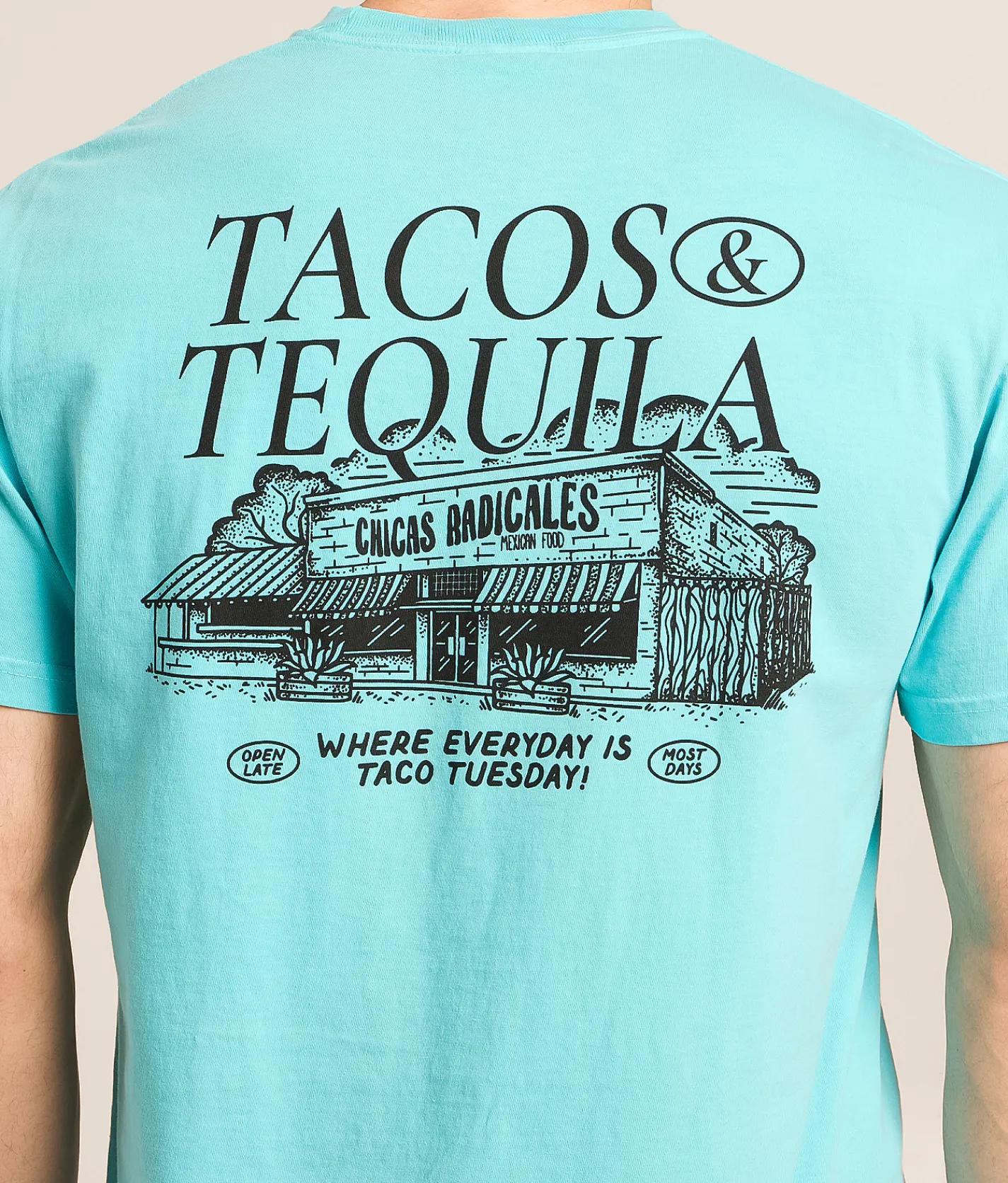 Tops|Graphic T-Shirts | Old Row Tacos & Tequila T-Shirt Lagoon