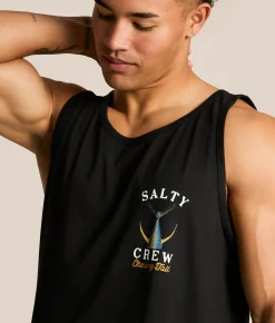 Salty Crew Tailed Tank Top Black New