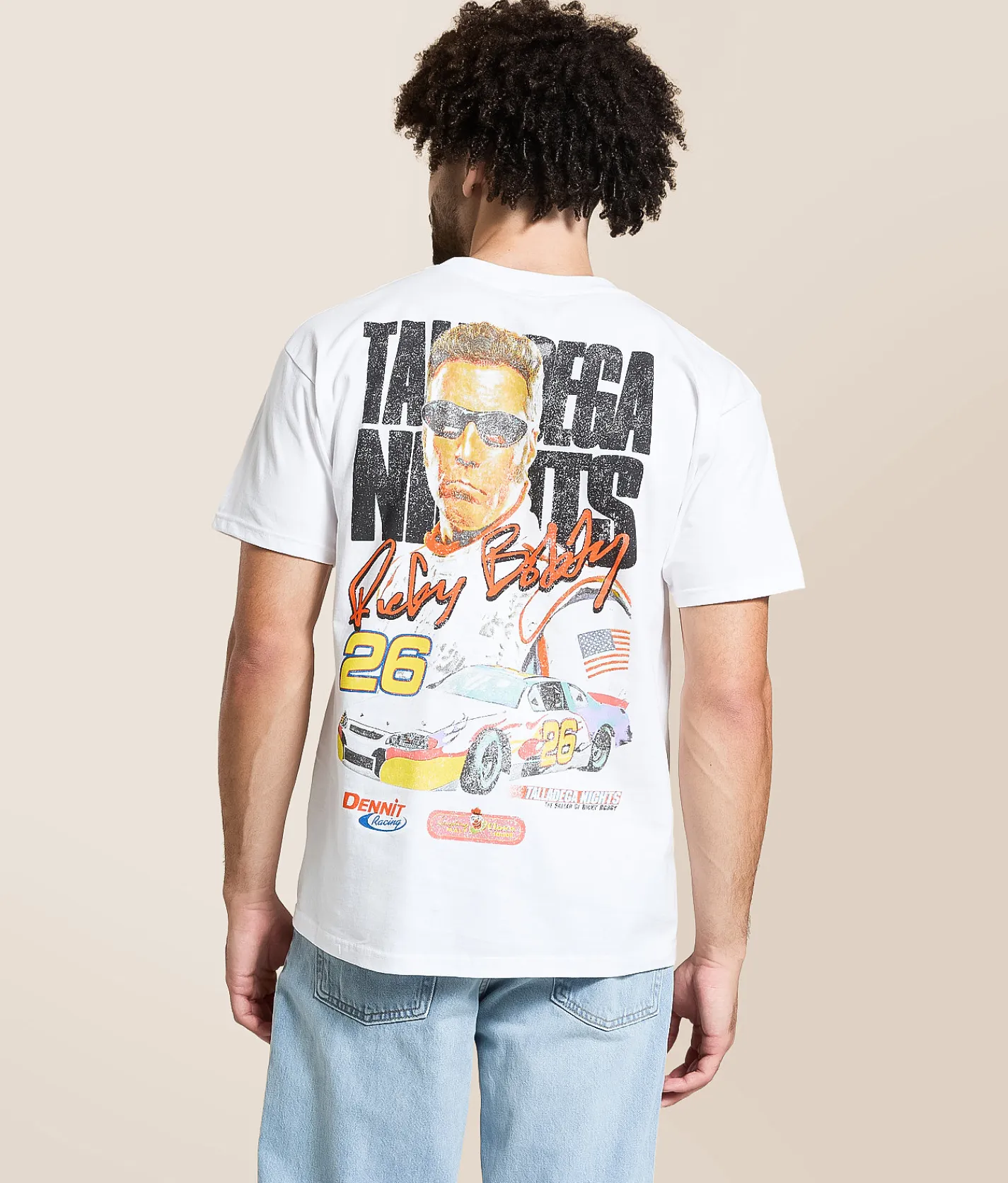 Ripple Junction® Talladega Nights Ricky Bobby T-Shirt White Online