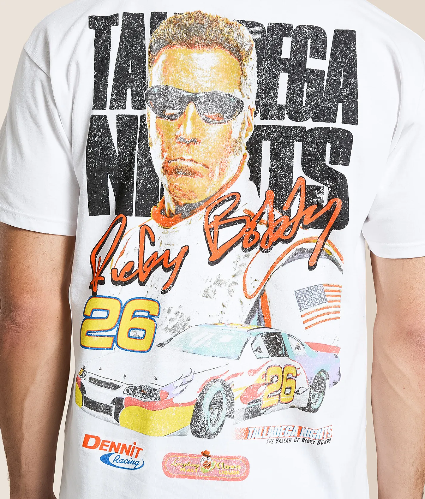 Ripple Junction® Talladega Nights Ricky Bobby T-Shirt White Online