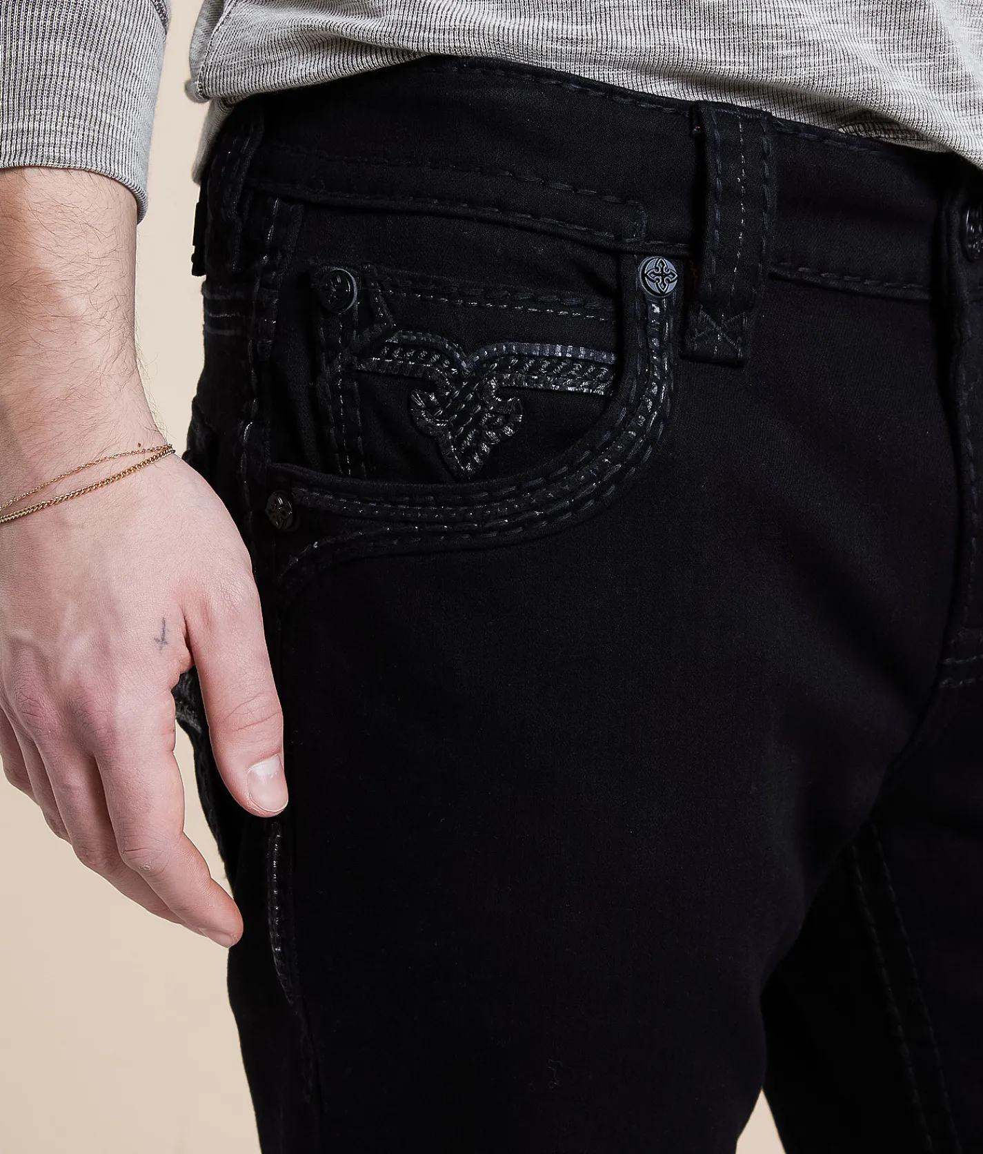 Rock Revival Jeans|Bottoms | Rock Revival Tan Straight Stretch Jean Tan J203