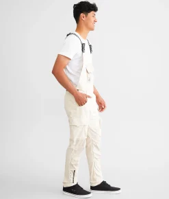 Bottoms | Smoke Rise® Taper Nylon Utility Overalls Oatmeal