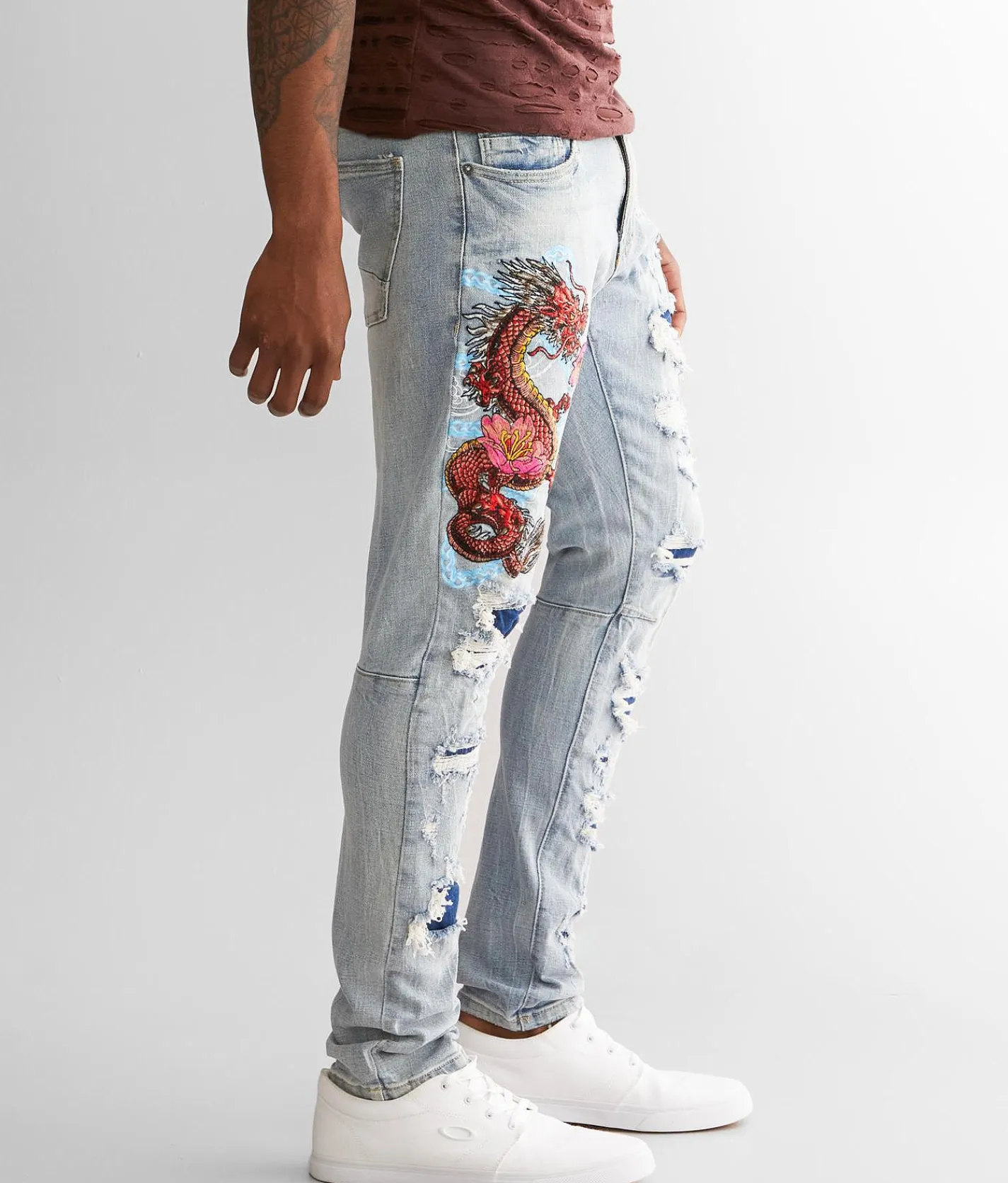 Smoke Rise® Taper Stretch Jean Sunset Blue Hot