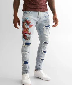 Smoke Rise® Taper Stretch Jean Sunset Blue Hot