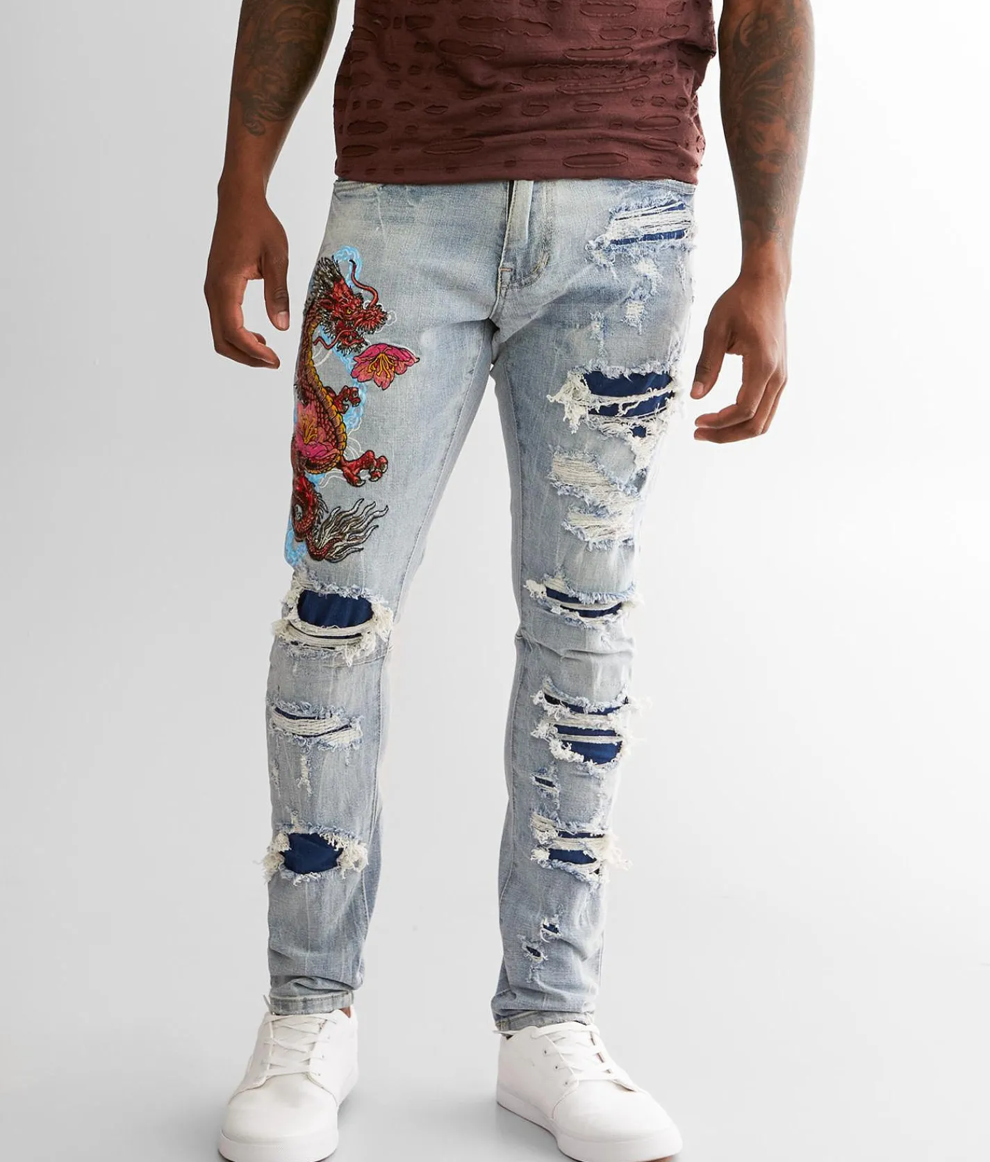 Smoke Rise® Taper Stretch Jean Sunset Blue Hot