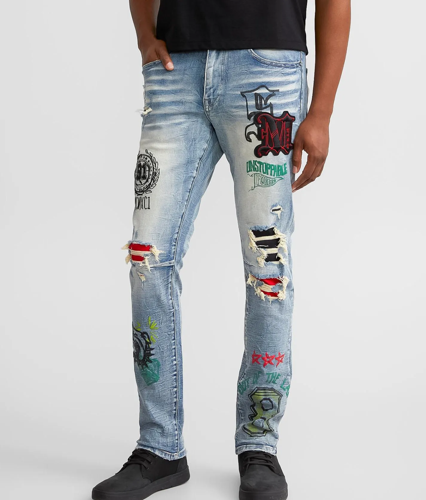 Smoke Rise® Taper Stretch Jean Canal Blue Sale