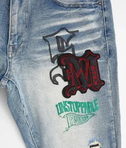 Smoke Rise® Taper Stretch Jean Canal Blue Sale