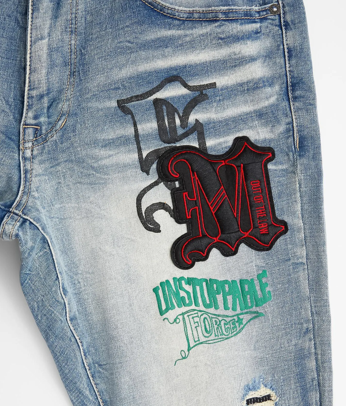 Smoke Rise® Taper Stretch Jean Canal Blue Sale
