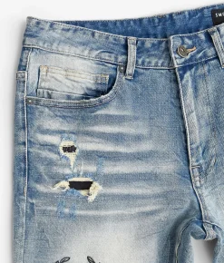 Smoke Rise® Taper Stretch Jean Canal Blue Sale