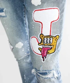 Sale Jeans|Bottoms | Smoke Rise® Taper Stretch Jean Orient Blue