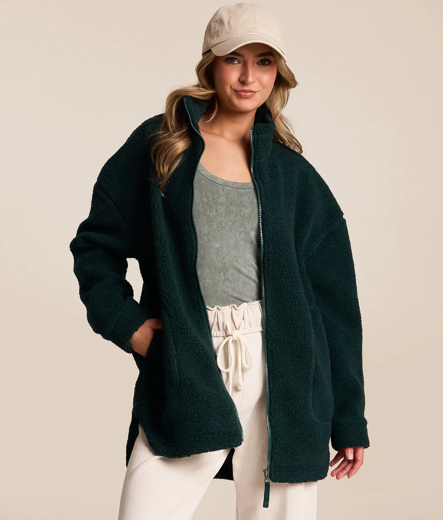LIV Outdoor Tara Sherpa Insulated Jacket Birch Sale