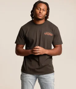 Sullen Tattooed Love T-Shirt Vintage Black Clearance
