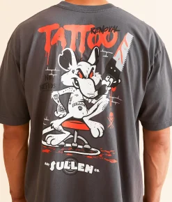Graphic T-Shirts | Sullen Tattoo Removal T-Shirt Gray Pinstripe