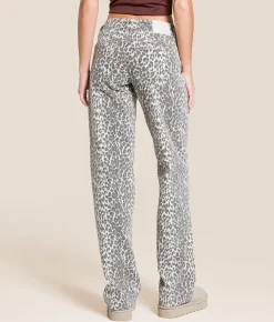 Bottoms | HIDDEN Tatum Print Dad Stretch Jean Leopard