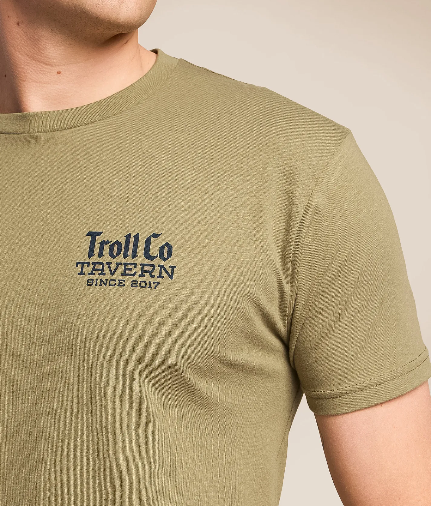 Tops|Graphic T-Shirts | Troll Co. Tavern T-Shirt Light Olive