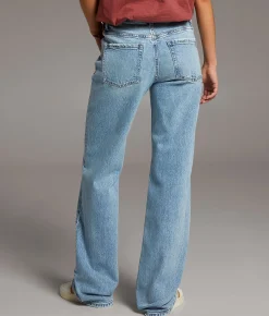 BKE Taylor Low Slung Baggy Wide Leg Stretch Jean Webster