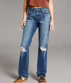 BKE Taylor Low Slung Classic Straight Stretch Jean Bellomy Sale