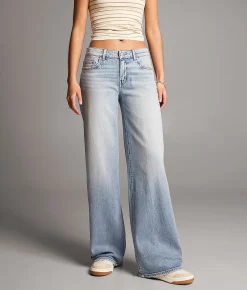 BKE Taylor Low Slung Wide Leg Stretch Jean Wendling Hot