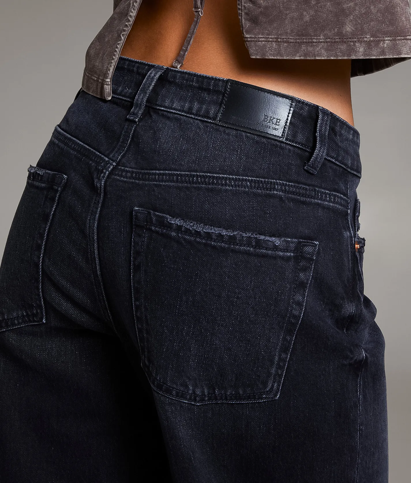 Jeans|Bottoms | BKE Taylor Low Slung Wide Leg Stretch Jean Washed Black