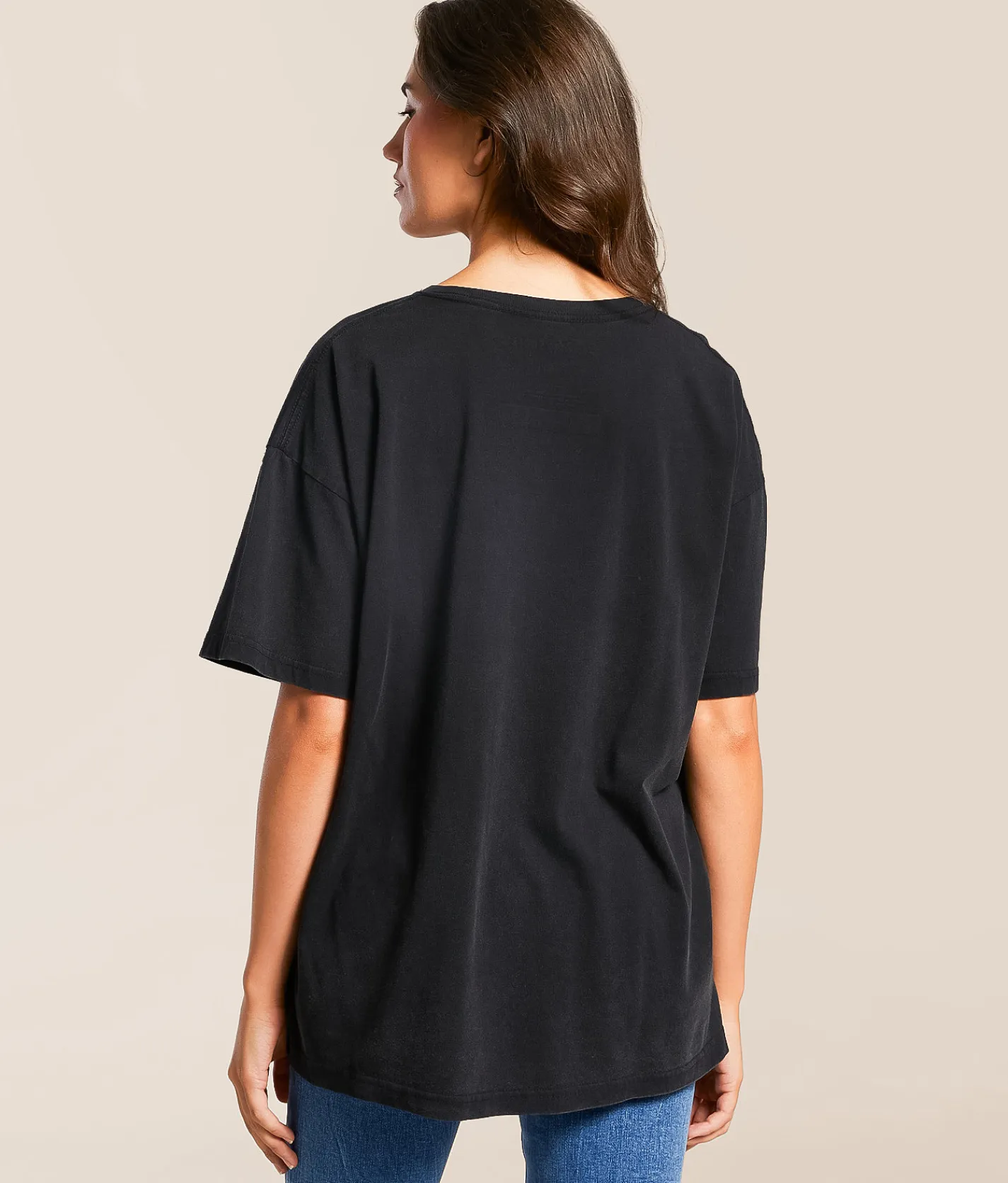Gameday SOCIAL® TCU Horned Frogs Oversized T-Shirt Washed Black